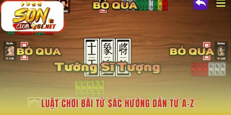 Luật chơi bài tứ sắc hướng dẫn cách làm tròn bài hợp lệ